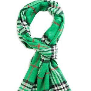 New-Cashmere Scarf - Kelly Green Plaid Made in Scotland 100% cashmere Soft warm